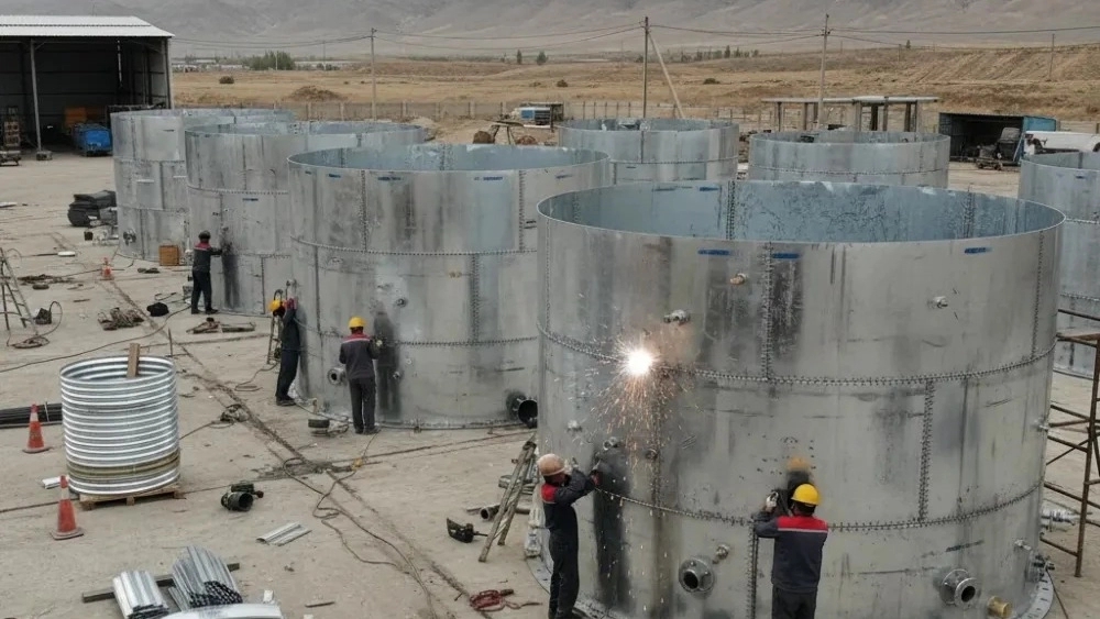 ساخت مخزن زمینی اردبیل